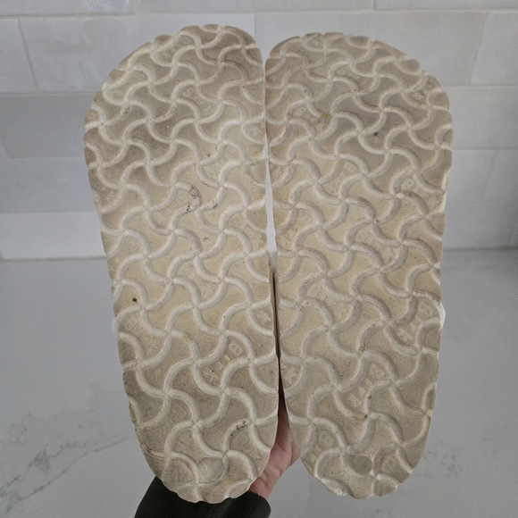 Birkenstock Essentials Gizeh Footbed Thong Slip-on Sandals Foam Light White 37 - Picture 7 of 9